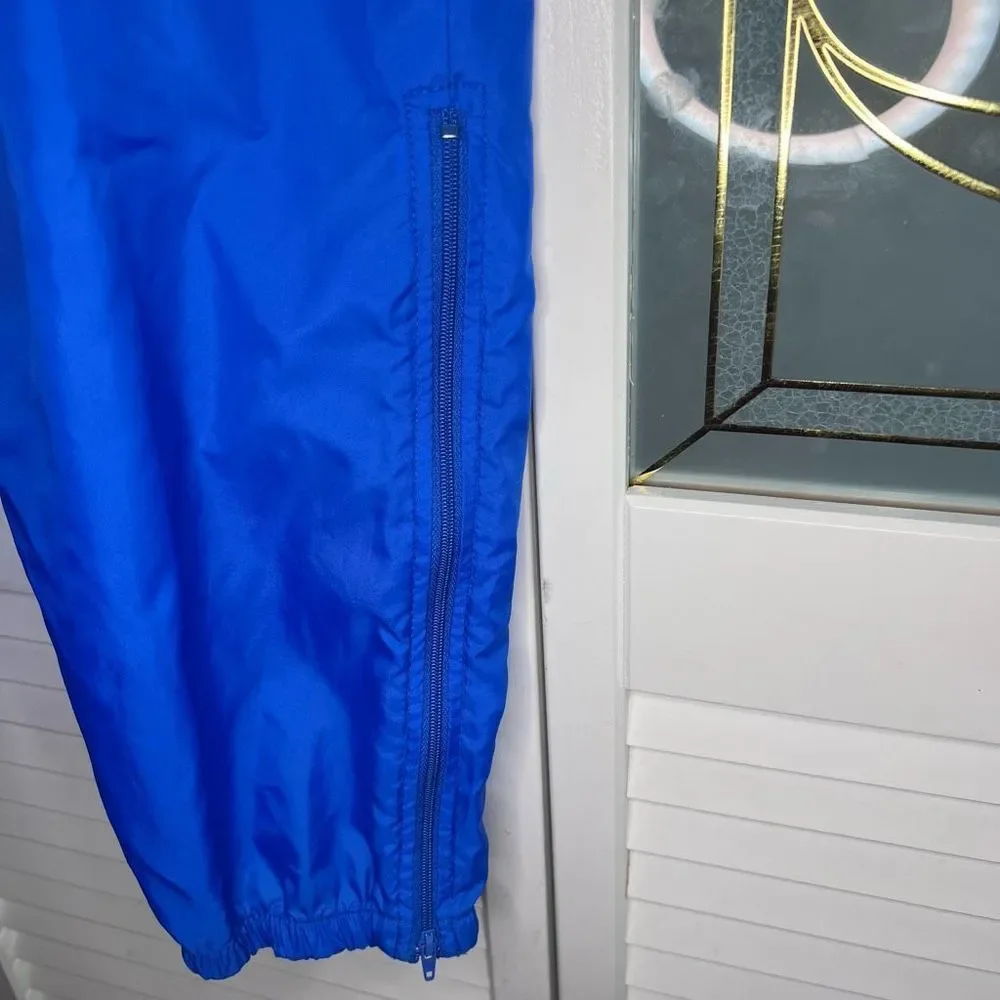 Nike Windbreaker Sweatpants 90s Mens Size Large Gray Tag Blue Vintage - Picture 3 of 9